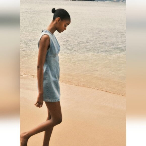 ZARA DENIM TRF DRESS - Picture 4 of 8